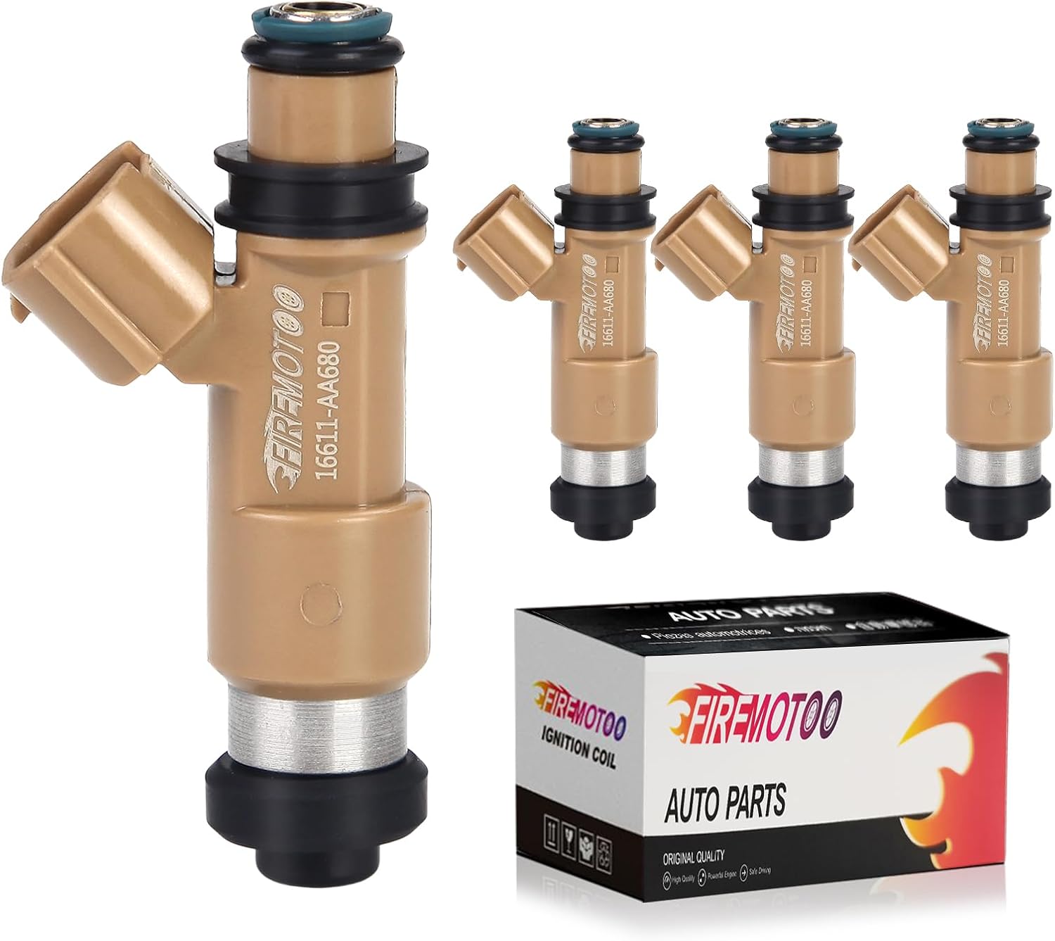 Fuel Injectors Pack of 4 12 Holes Compatible with Subaru Impreza 2005-2011 Forester 2005-2010 for Saab 9-2X 2005-2006 2.5L