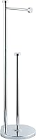 Vista 3 de SunnyPoint Free Standing Bathroom Toilet Paper Holder Stand with Reserve, Reserve Area has Enough Space for Jumbo Roll (Chrome)