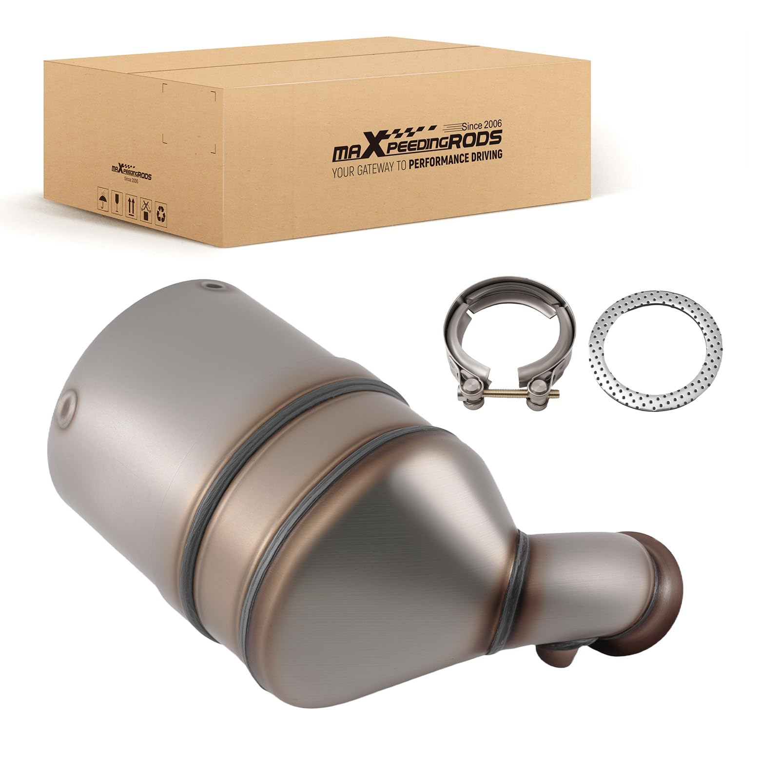 maXpeedingrods 1611322980 Filtro de partículas diésel DPF Diesel Compatible con Berlingo C2 C3 C4 C5 PEU-GEOT 206 207 307 308 Filtro de partículas de hollín 1611323780