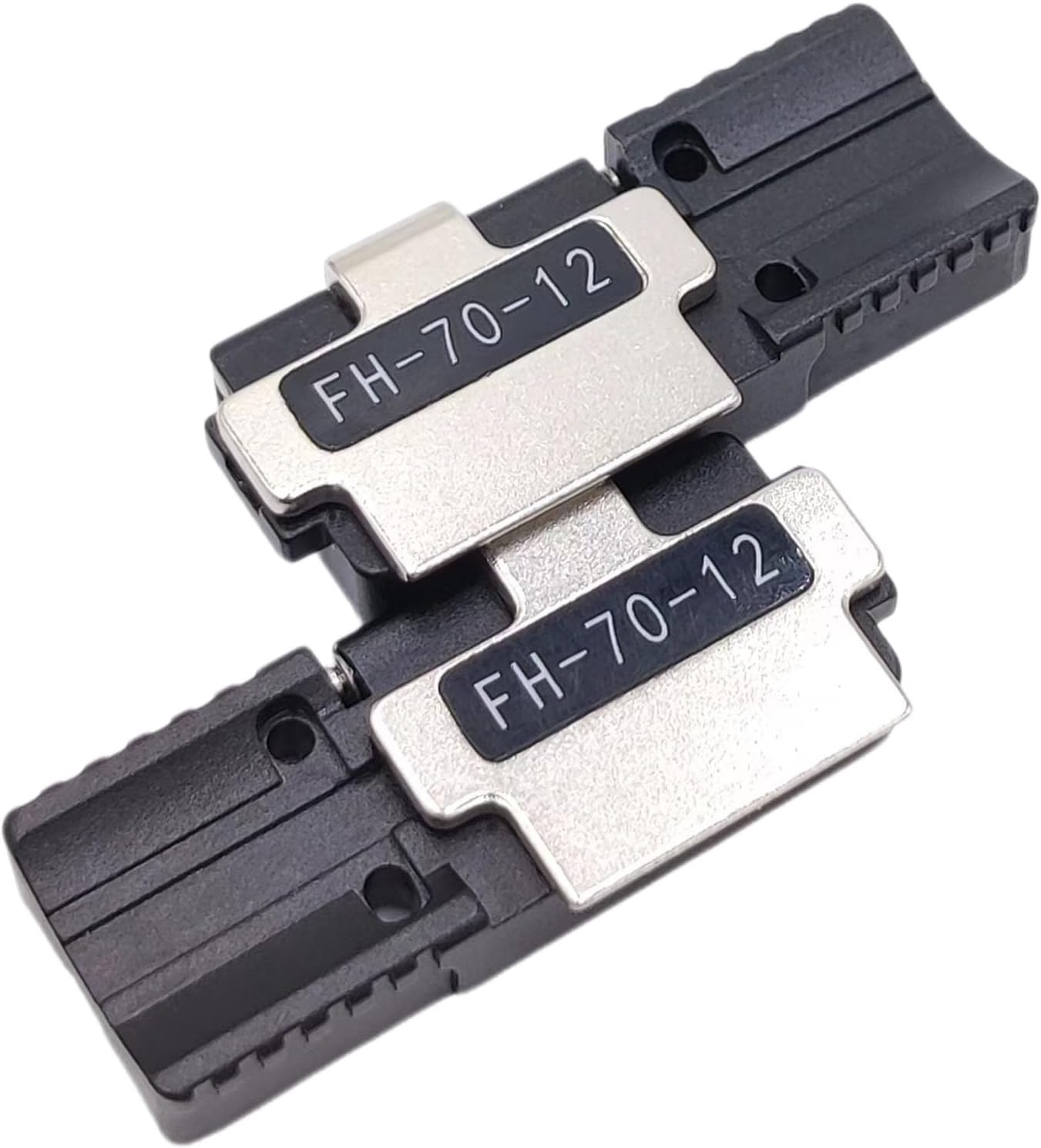 (1 Pair) 12 Core Fiber Holder Sheath Clamps Fixlure Chuck FH-70-12 for Fujikura FSM-90R FSM-88R FSM-70R FSM-70R+ splicer