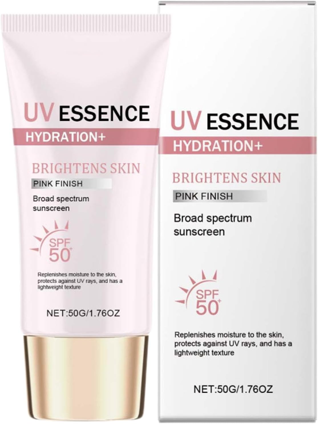Hydraterende Zonnebrandcrème SPF 50+, 50g Dagelijkse Gezichtscrème, Effectieve UVA + UVB Bescherming, Zonbescherming Voor Vrouwen