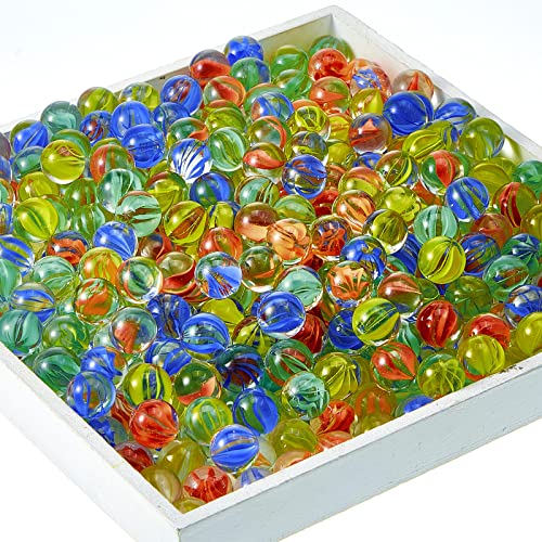 500 Pieces Color Mixing Glass Marbles 0.56 Inch Cat Eyes Marbles Solid Glass Colorful Marbles Round Diy Marble Bulk For Kids Slingshot Home Decoration Chinese Checkers Game #TOP28