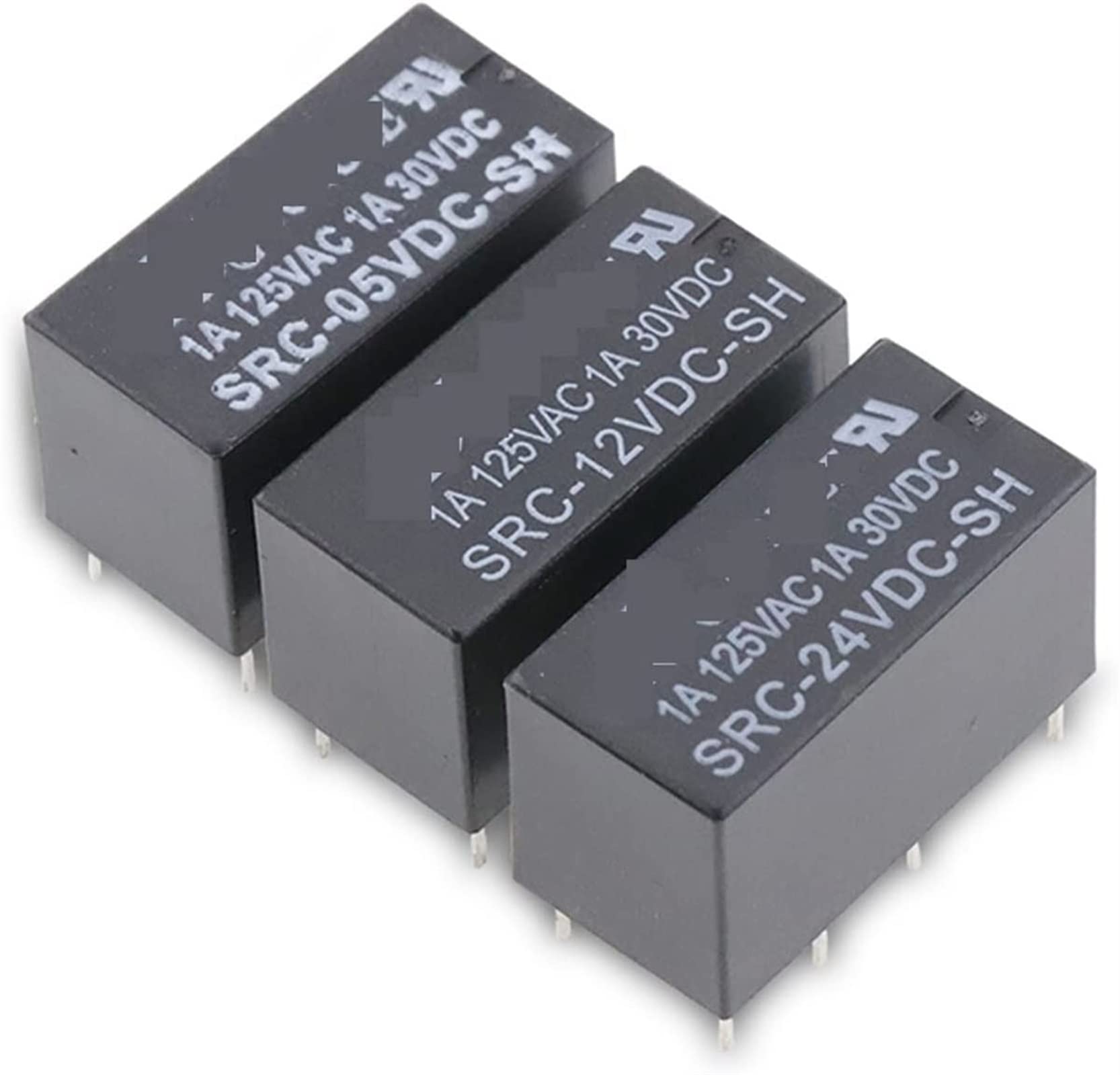 LKPEHTAGN Relay 50PCS Signal SRC-05VDC- 12VDC 24VDC-SH 1A 8PIN
