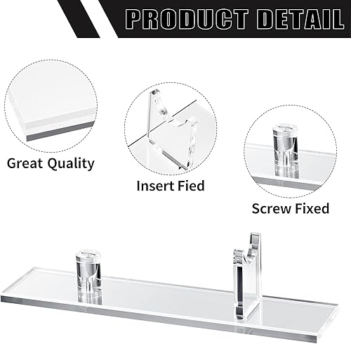 Miniatura 3 de Soporte de acrílico para cuchillos, soporte de exhibición de cuchillos de escritorio, soporte de cuchillo único para decoración del hogar (base