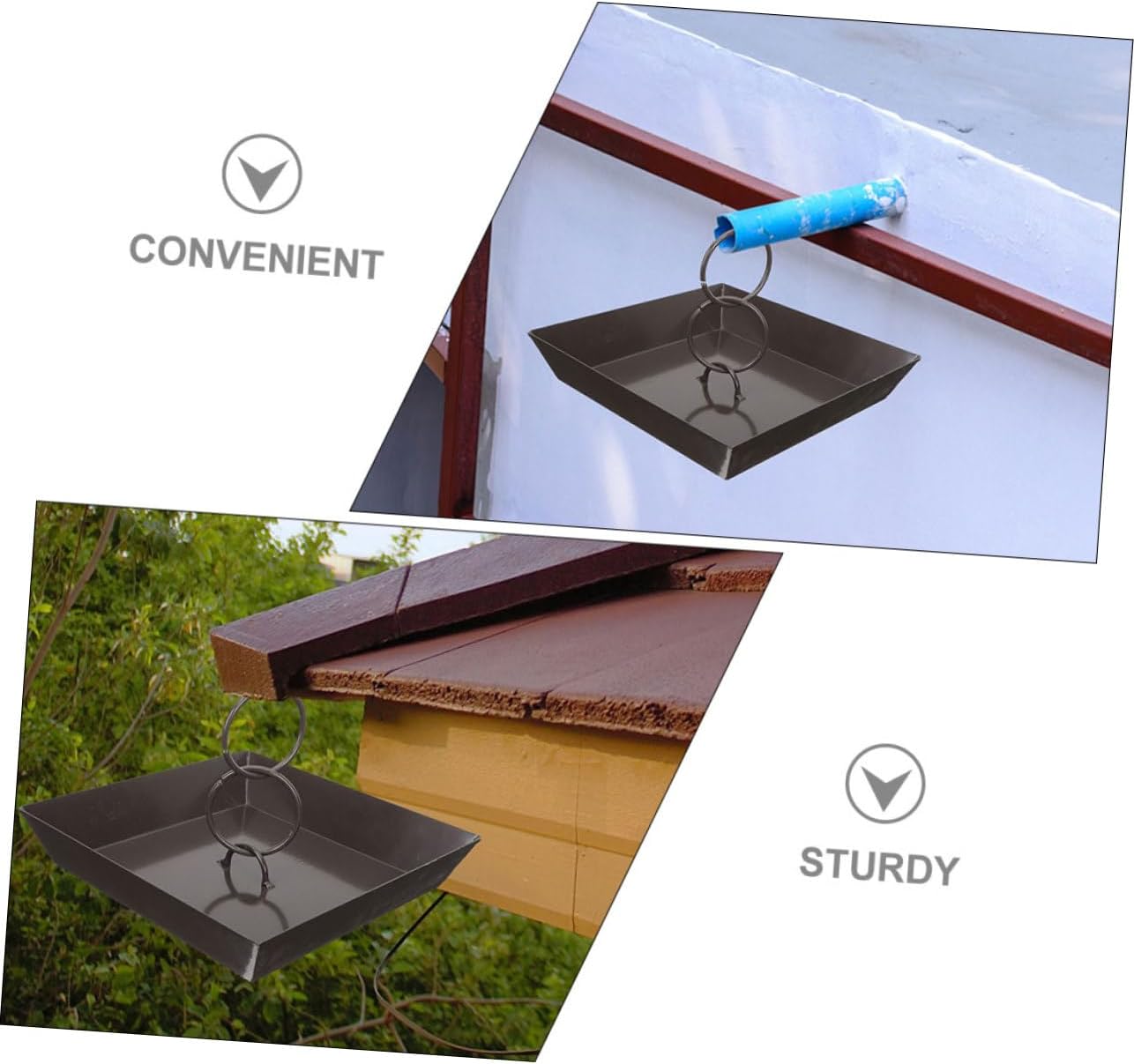 Kisangel Rain Chain Accessories Iron Material Gutter Rain Chain Hanging Decor for Garden Courtyard Home