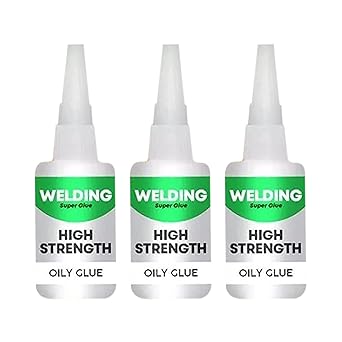 Welding High-Strength Oily Glue - Uniglue Universal Super Glue, All Purpose Super Glue Extra Strength, Waterproof Strong Glue for Plastic Wood Ceramics Metal 3pcs30g3