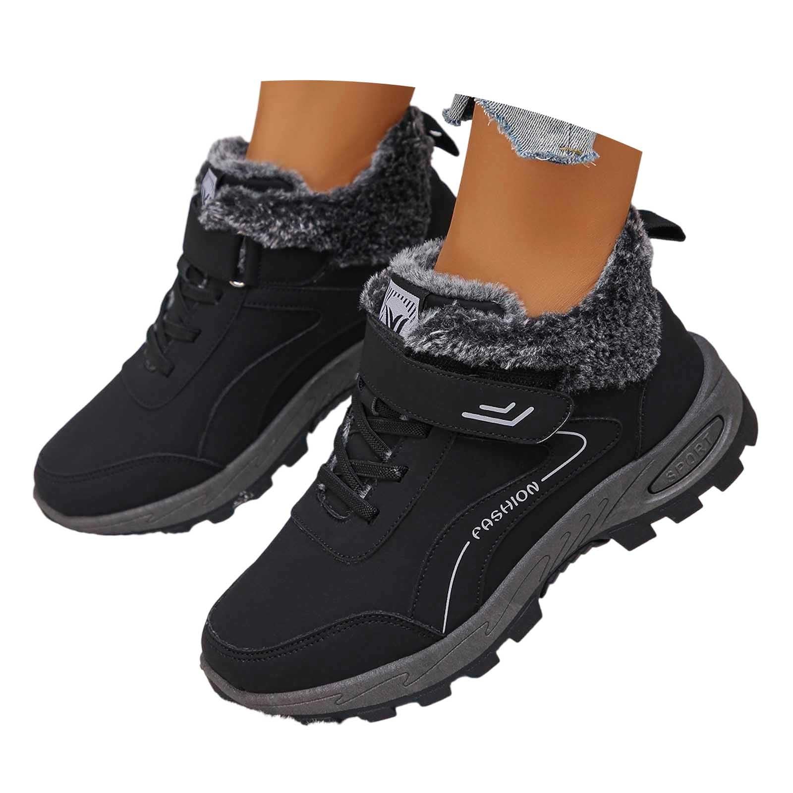Apres Ski Femme Bottes De Neige Hiver Chaussure Raquette Bottine Botte Chaud Bottines Imperméable Snow Boots Raquettes À Adulte Chaude Fourrées Après-Ski Chaussures Randonnée D'hiver Grand Froid