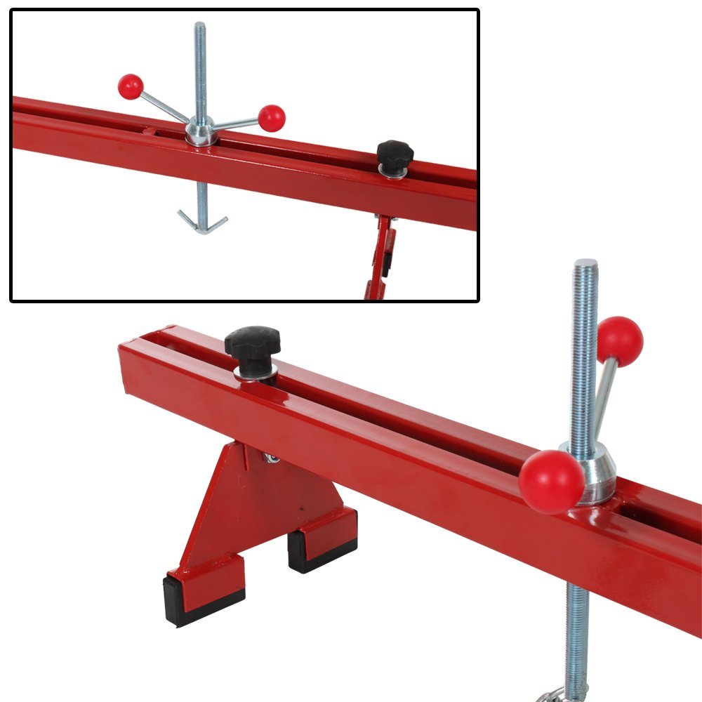 tectake Barre Traverse Support Moteur - jusqu'à 500 kg