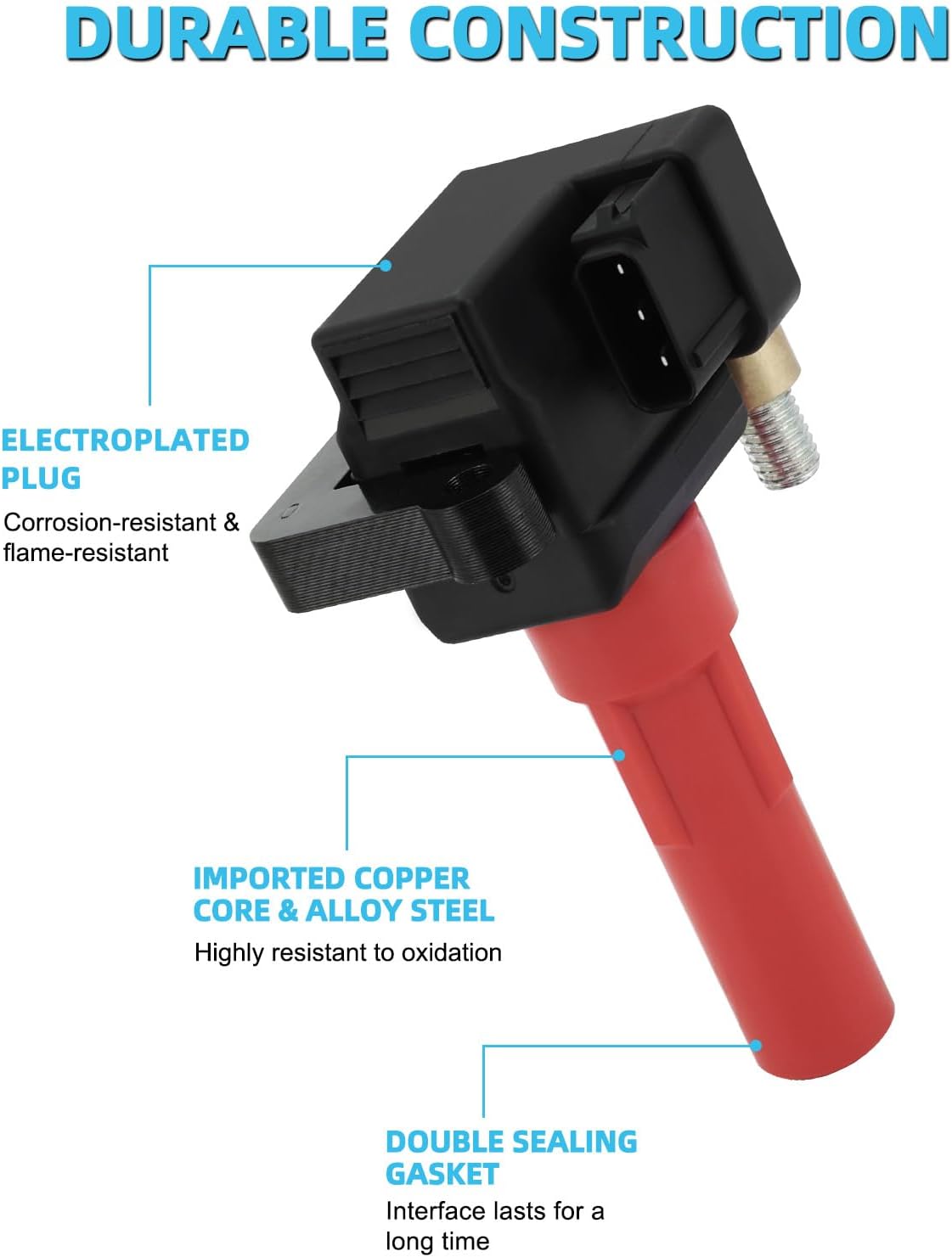 Set Of 6 UF682 Ignition Coil Pack (3.6L Only) 2010-2019 For Subaru Legacy Outback Tribeca, Replace # 22433AA610 22433AA611 22433AA612 C-864 49125 GN10666 U5357 UF666