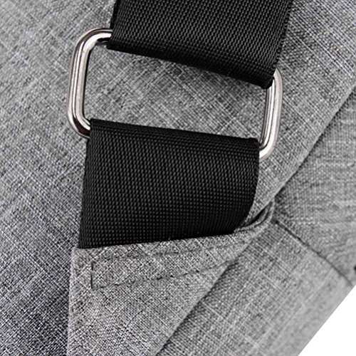 Crossbody Bag,Realdo USB Charging Port Outdoor Sports Casual Canvas Unbalance Backpack Messenger Sling Shoulder Grey