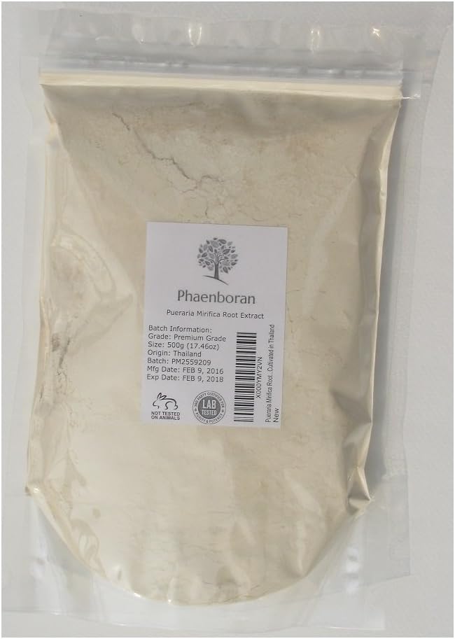 Pueraria Mirifica Root Extract Premium Grade 500g (17.46oz) Cultivated in Thailand