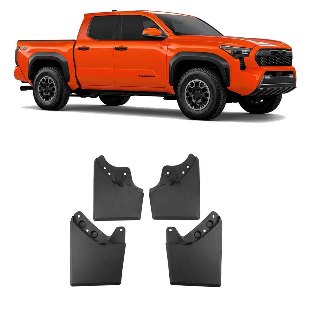 BXQDAM Car mud flaps,Compatible with Toyota Tacoma 2024-2025,Car exterior accessories