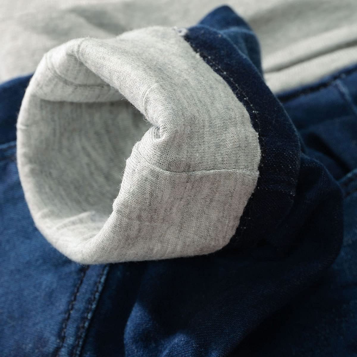 Staccato Thermojeans Baby Unisex - gefüttert, warm, kuschelig, Pull On, elastisch, strapazierfähig - Mid Blue Denim, Größe 68-86