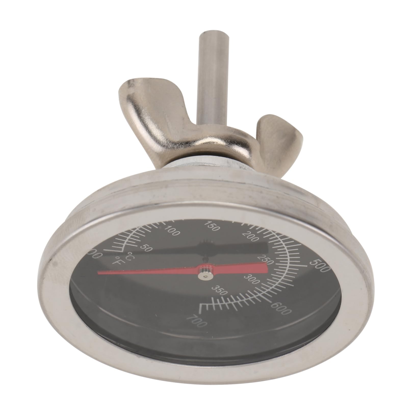 VINTORKY 1PC Stainless Steel Bimetallic Oven Thermometer Simple Home Oven Thermometer for Accurate Food Preparation for Personal and Restaurant Use Compact Design for Easy Storage