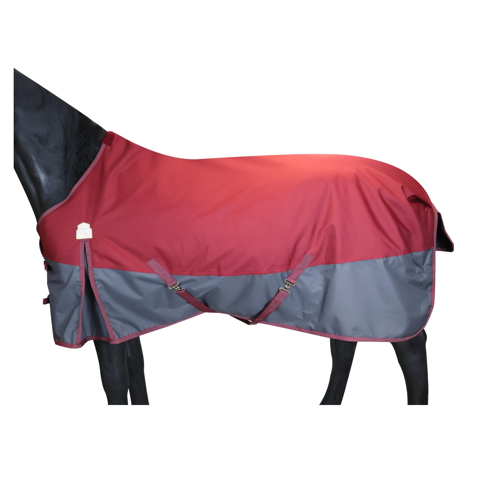 Couverture d'hiver respirante cheval 600 deniers contre la pluie et le froid au paddock