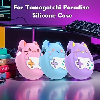 Funda De Silicona Para Tamagotchi Paradise - Protectora, Impermeable Y Anti Caídas, En Colores Rosa, Azul O Morado