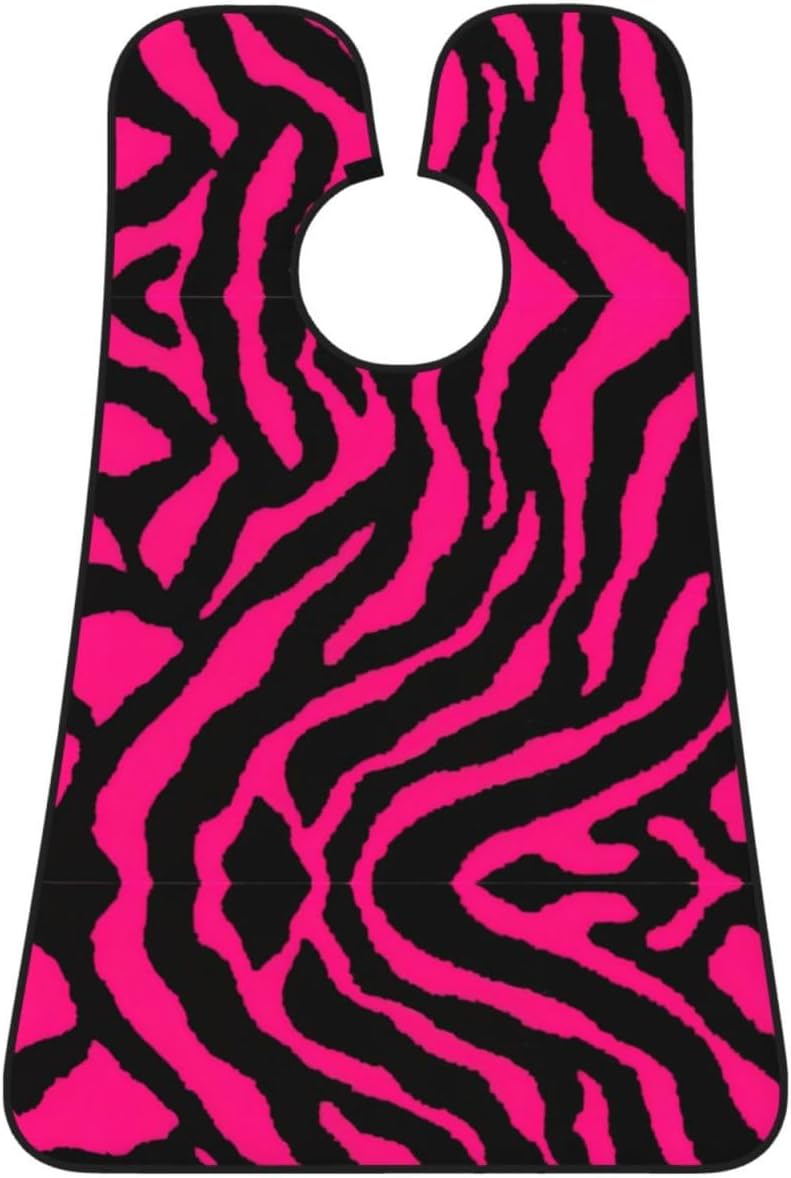 Zebra Tiger Leopard Pinks Print Beard Bib Apron, Shaving Apron For Dad, Men'S Hair Catcher For Shaving Best Gifts For Dad