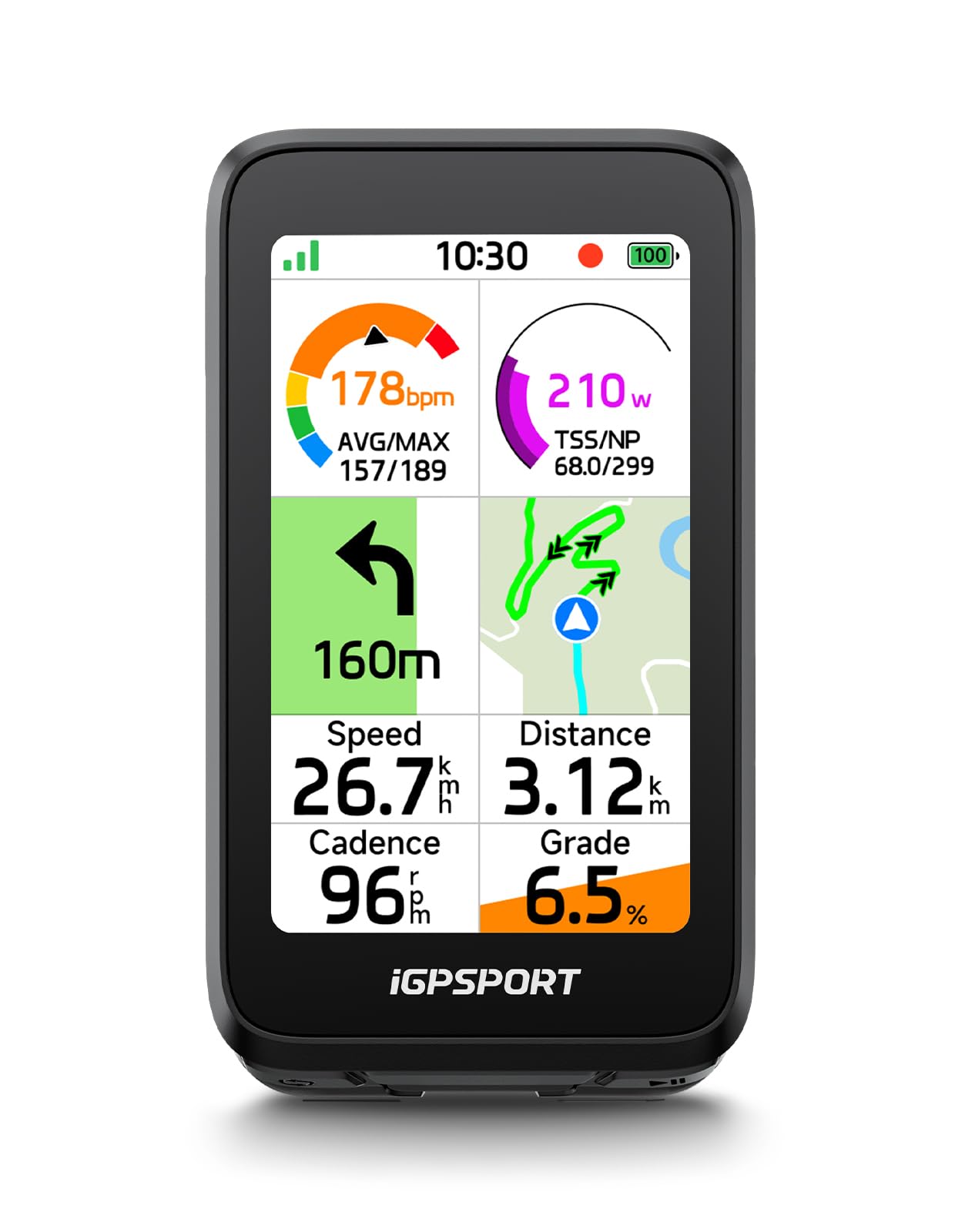 iGPSPORT BiNavi サイクルコンピューター本体 Amazon.com : iGPSPORT BiNavi Air Bike Computer, 3.0'' Touchscreen