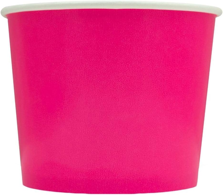 UNIQ [1,000 Count Pink Disposable Ice Cream Bowls 12 oz