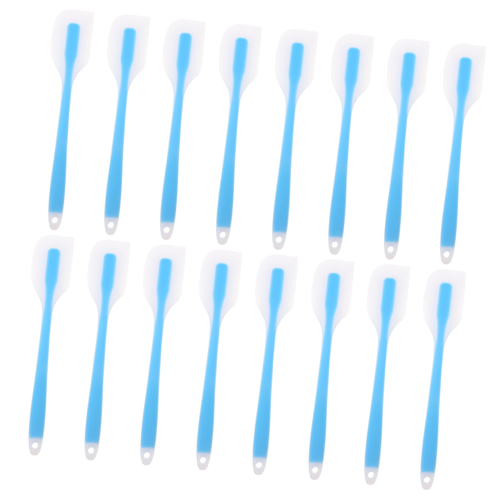 POPETPOP 20piezas Espátulas de Silicona para Repostería Resistentes al Calor Diseño Semitransparente sin Costuras Espátulas Flexibles para Mezclar y Glasear Utensilios para Hornear