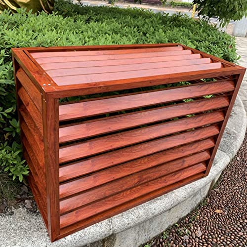 GODFSAHG Abdeckung für zentrale Klimaanlagen im Außenbereich für Außeneinheiten, Sichtschutzzaun für den Außenbereich, wetterfestes Aluminiumlegierungsgehäuse für Poolpumpen, Mülleimer, DEK