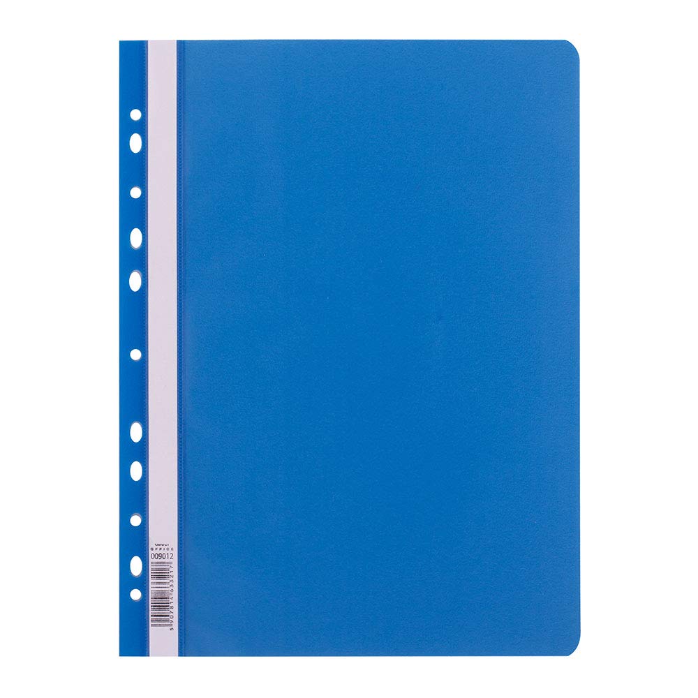 D.RECT File Folder Polypropylene A4 with Perforation Blue