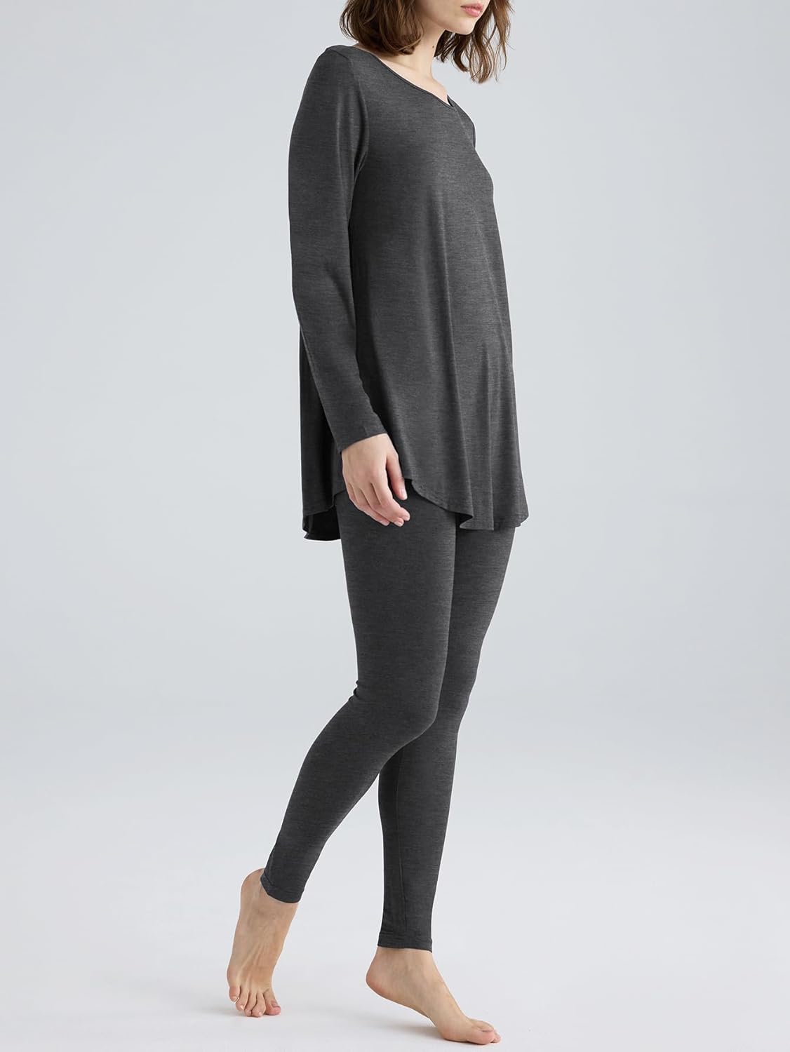 Latuza Women's Viscose Tunic Pajamas Leggings Lounge Set - Image 2