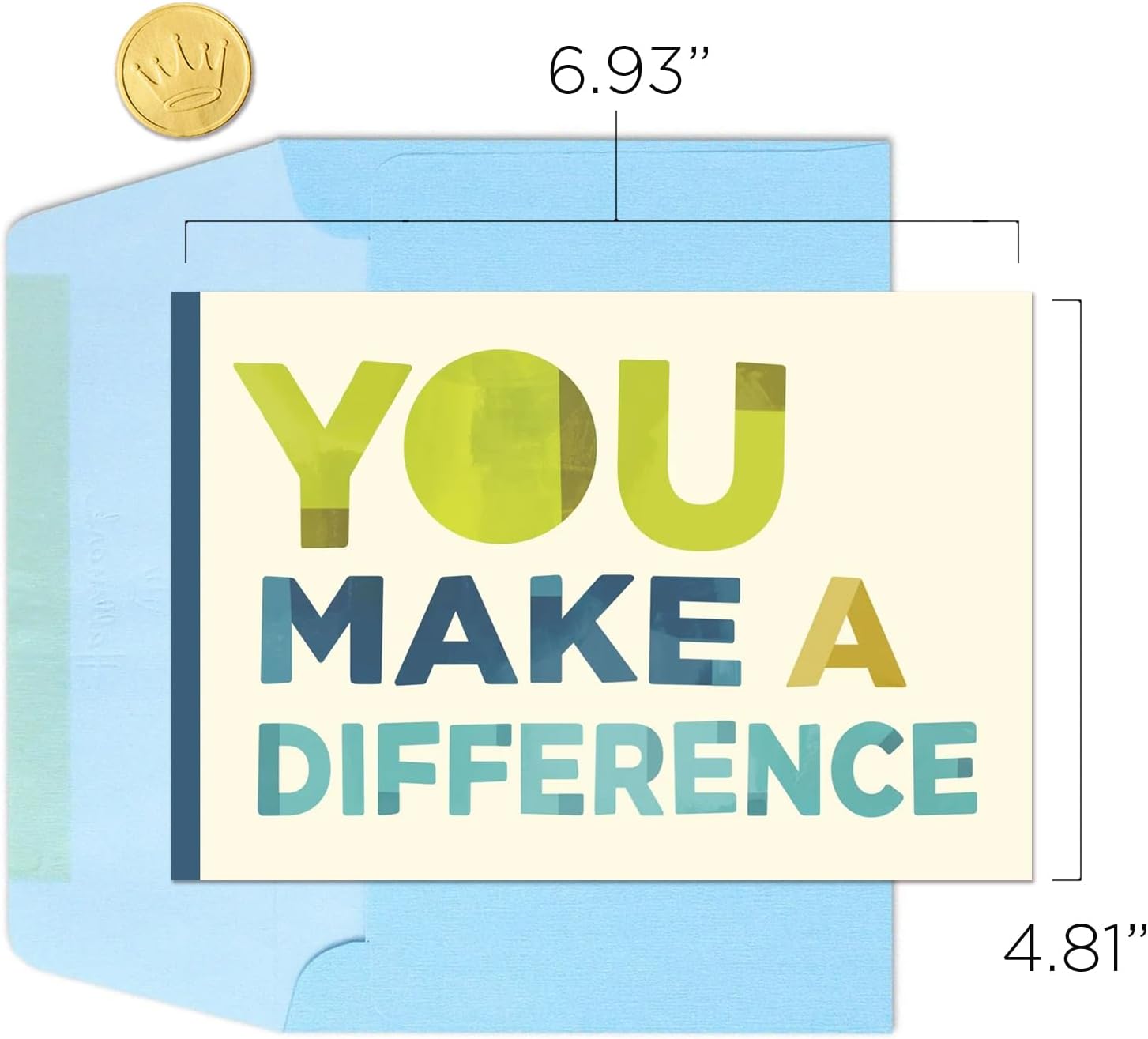 Hallmark Business Bulk 100 Pack Appreciation Cards for Employees & Volunteers (You Make a Difference), 5 x 7 Cards, Message Inside, Envelopes Included