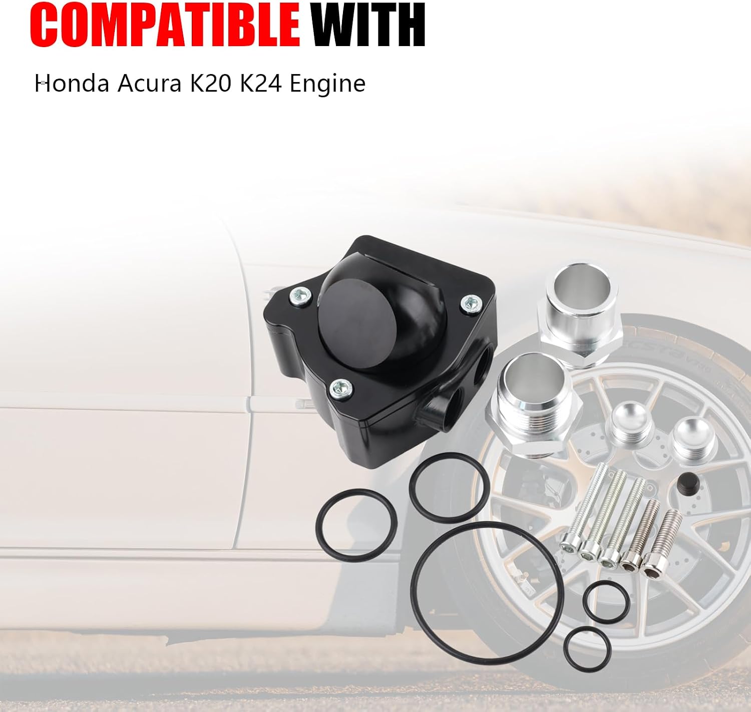 K Series Thermostat Housing with Swivel Neck Aluminum