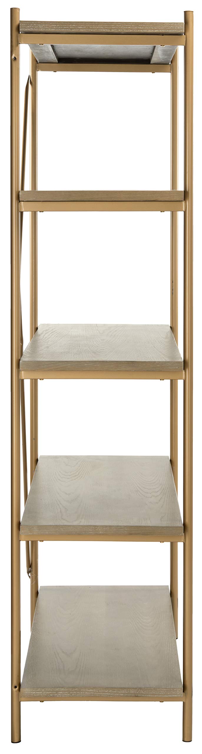 Safavieh Home Collection Rigby Etagere a 5 ripiani, rovere rustico/oro