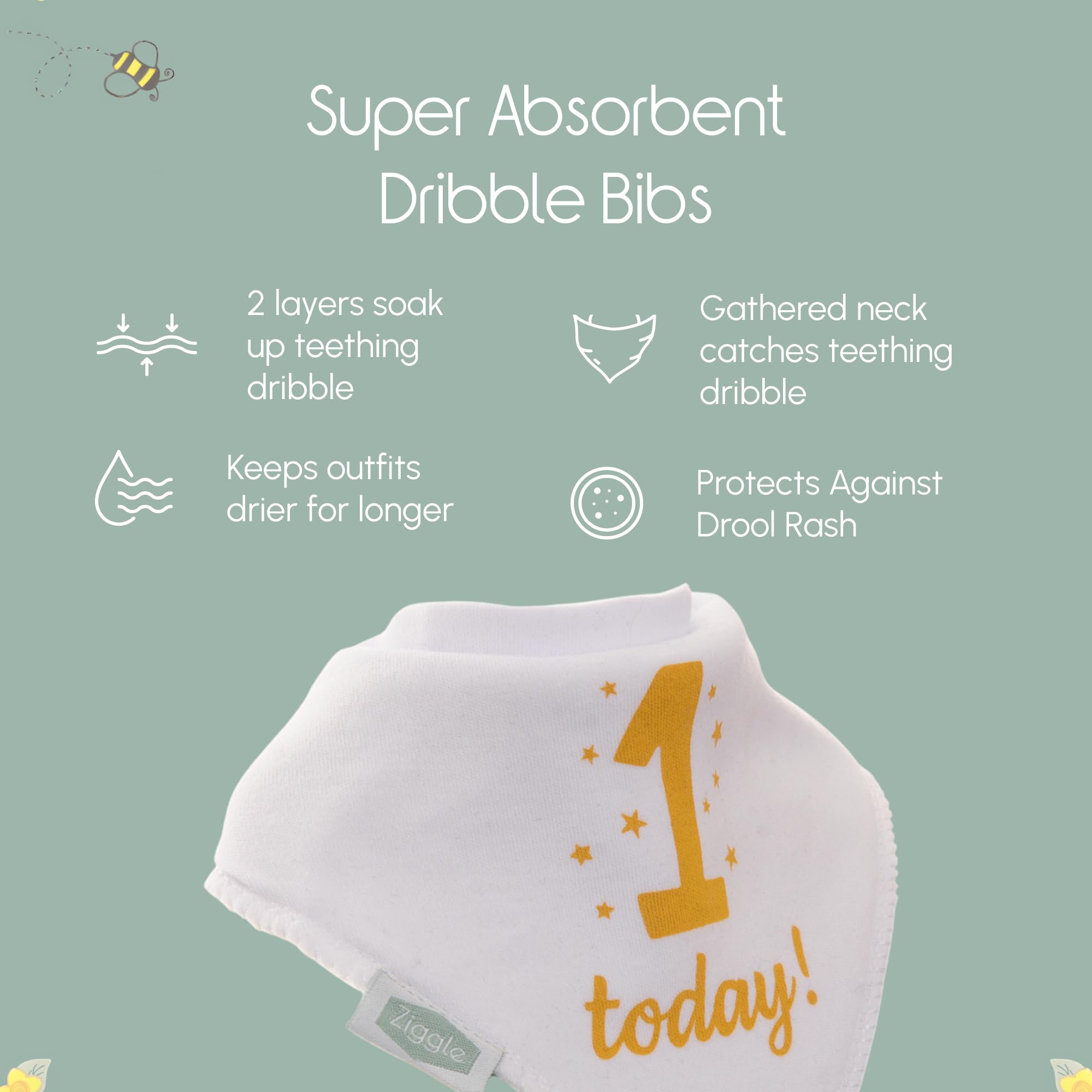 Bandana Dribble Bibs - Cotton Front Baby Bibs Newborn to 24 Months - Newborn Baby Gifts - Bibs For Comfortable Kids — view 137