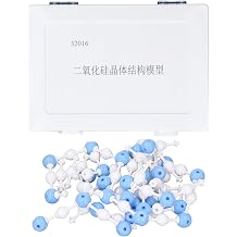 Silicon Dioxide Molecular Structure Model, Detachable Atoms, Clear Atomic Distinction, Interactive Chemistry Teaching Aid for Students