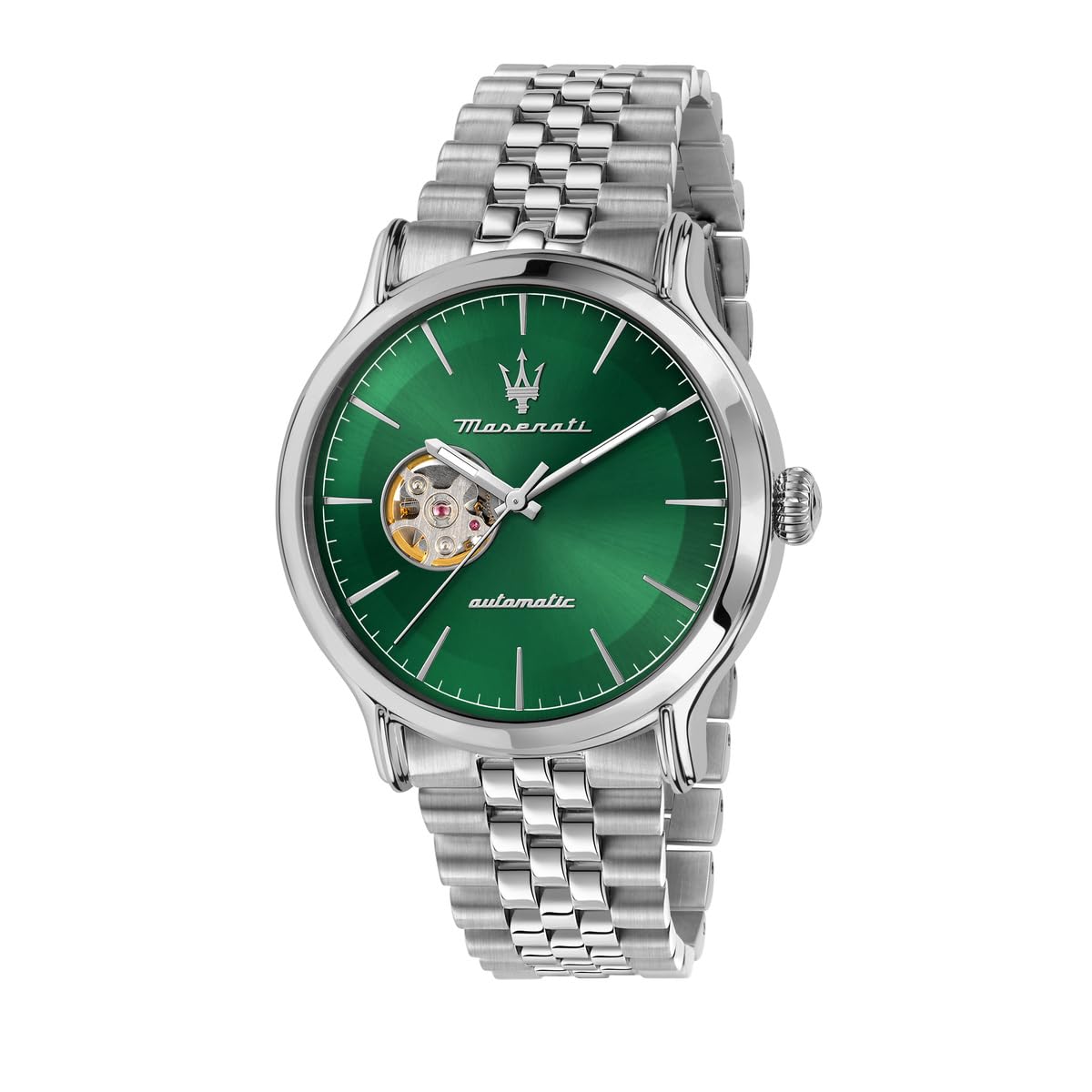 Maserati Stainless Steel Classic R8823118010 Men Automatic Analogue Watch, Green Dial, Green Band (B0BW9W15V7) Amazon Price History, Amazon Price Tracker
