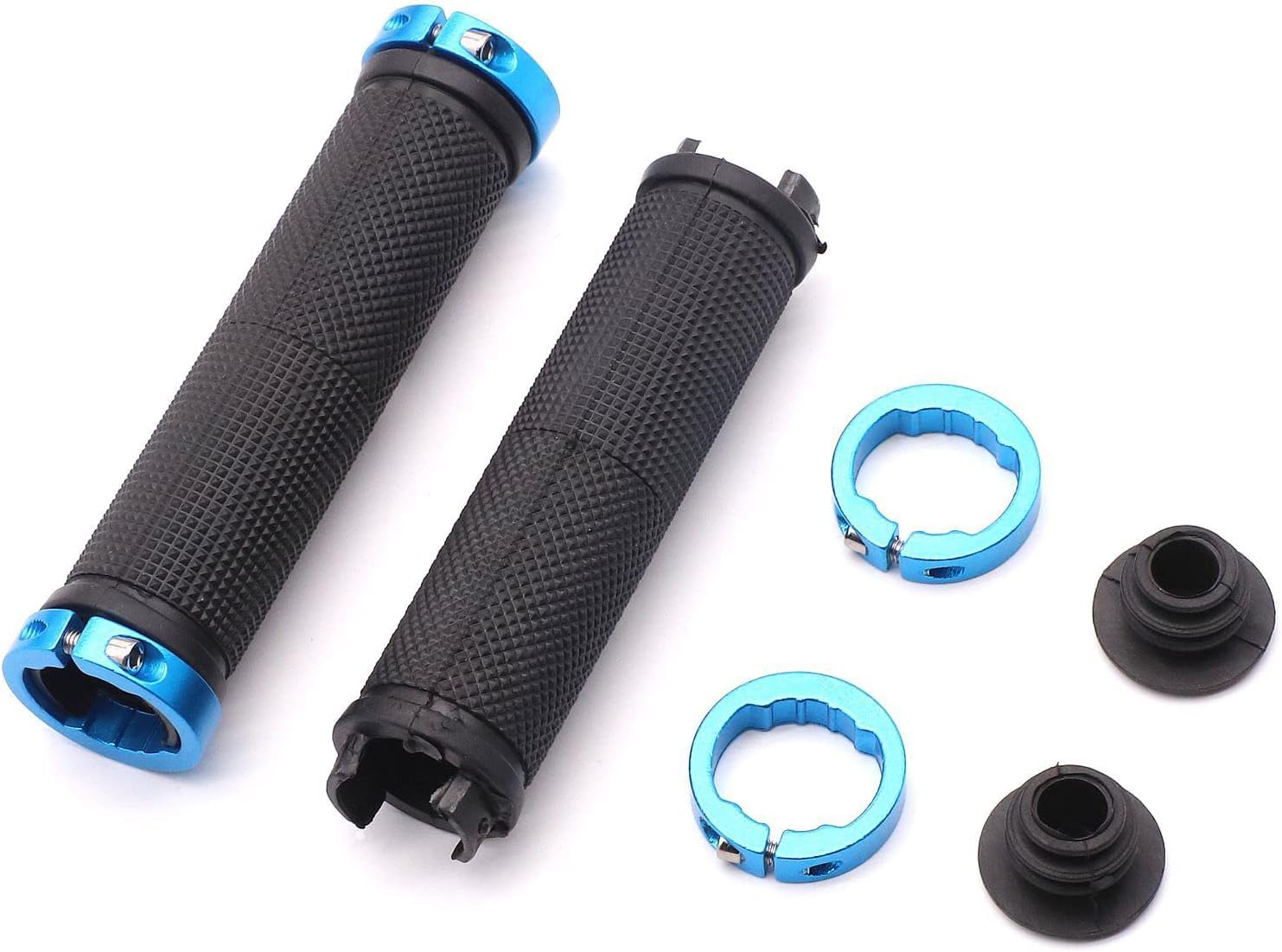 See full amazon price history chart for NSV Pair Cycling Lock-on Anti-Slip Bicycle Handlebar Handle Grips for MTB BMX (Black, Blue) NSV Pair Cycling Lock-on Anti-Slip Bicycle Handlebar Handle Grips for MTB BMX (Black, Blue) (B0CR1XR4Y8) Amazon Price History, Amazon Price Tracker