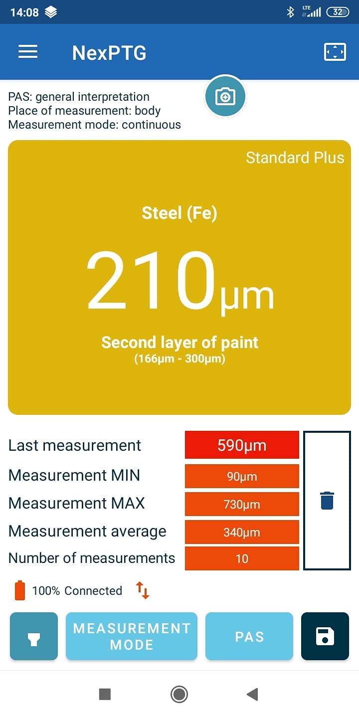 Misuratore Spessore Vernice NexPTG Standard - Wireless Per Auto, Con App Dedicata - Foto 11