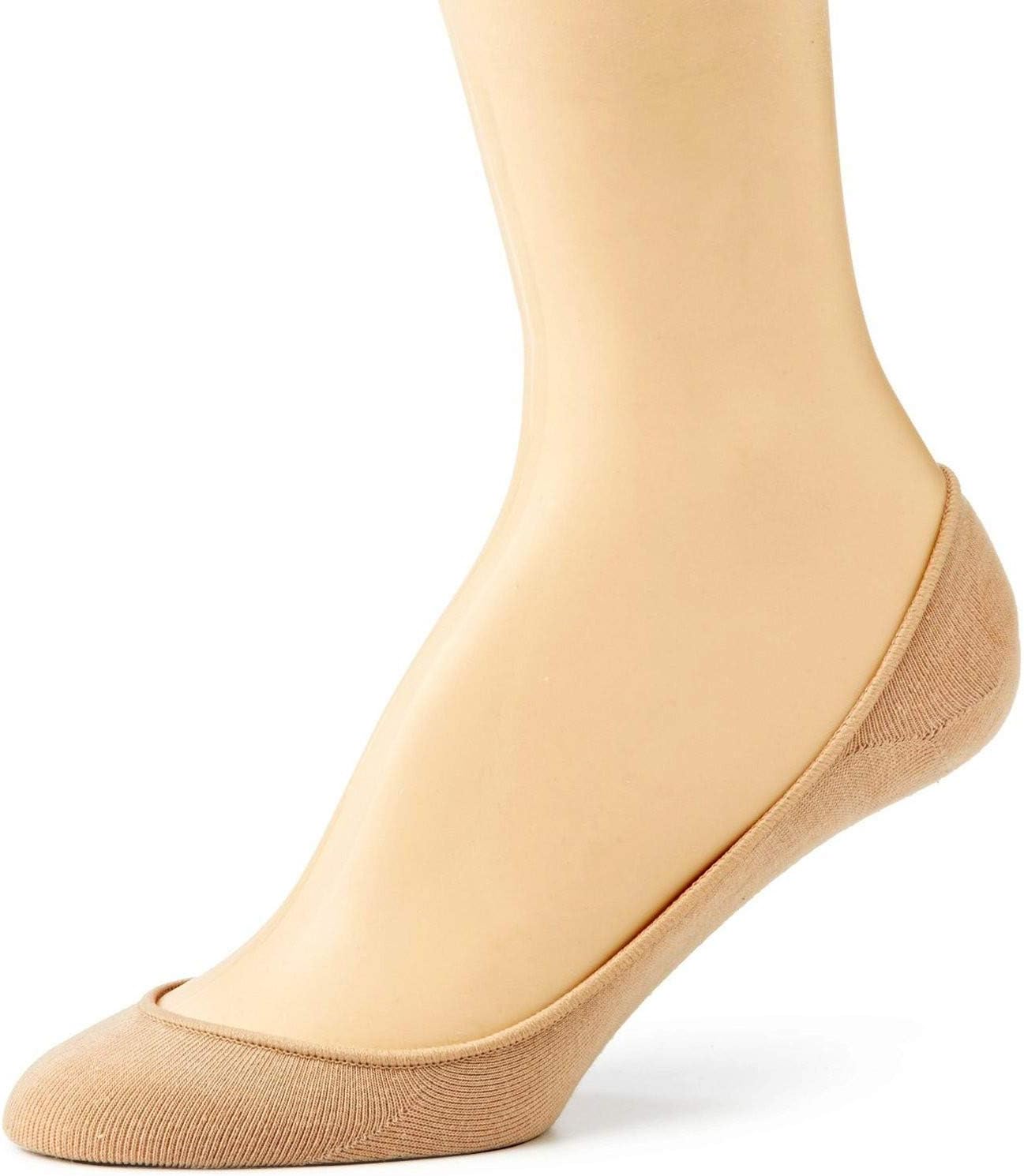 Women's Skin Cotton Hidden Loafer Socks ladies Invisible No Show Liners - (Pack of 3) Free Size