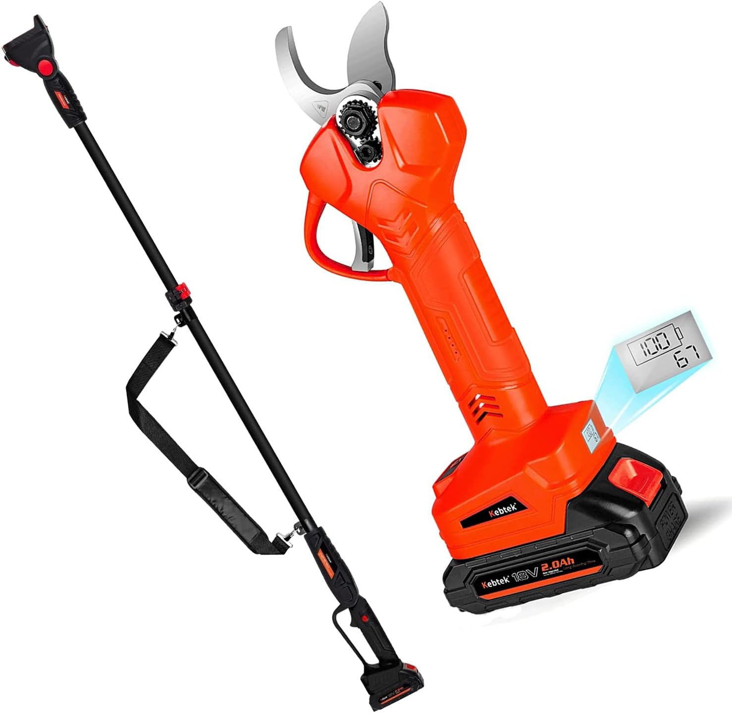 Electric Pruning Shears, Kebtek Professional 18V Cordless
