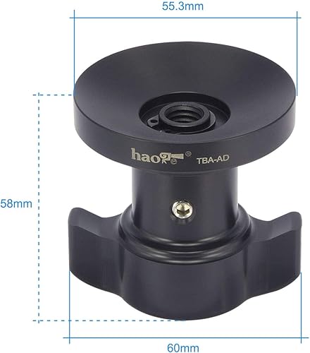 Miniatura 5 de Haoge Mango de bloqueo de amarre corto roscado perilla para trípode Sachtler Adaptador de cuenco de cabeza fluida de video FSB6 FSB6T FSB8 FSB8T