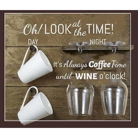 MaraFansie Mothers Day Gift Birthday Gift Fun Gifts Idea for Women Anniversary Graduation Housewarming Gift, Mug Rack Wine Glass Holder, Ash Brown Cover