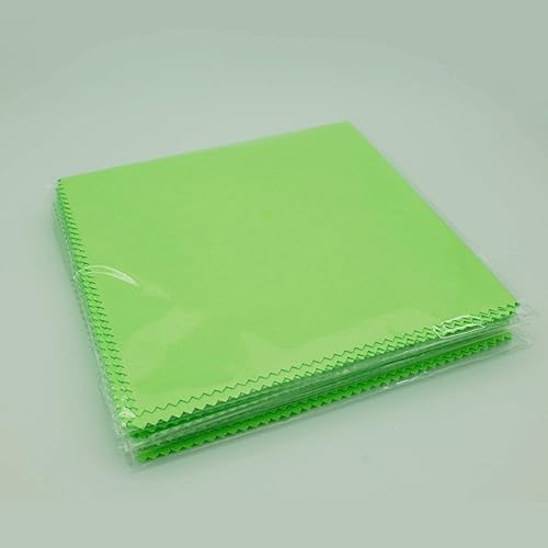 Vista 15 de AAwipes Paños de pulido de microfibra para instrumentos musicales (12 x 12 pulgadas, paquete de 12 unidades, sin logotipo, azul, amarillo, verde)