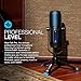 JLab Talk Pro USB Microphone, USB-C Output, Cardioid, Omnidirectional, Stereo, Bidirectional, 192k Sample Rate, 20Hz-20kHz Frequency Response, Volume, Gain Control, Quick Mute, Plug & Play