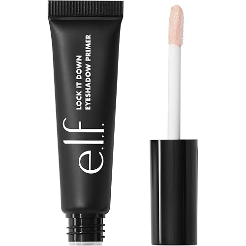 e.l.f. Lock It Down Eyeshadow Primer, Smooth, Creamy Primer For Long-Lasting Eyeshadow, Intensifies Liquid & Powder Color, Vegan & Cruelty-free