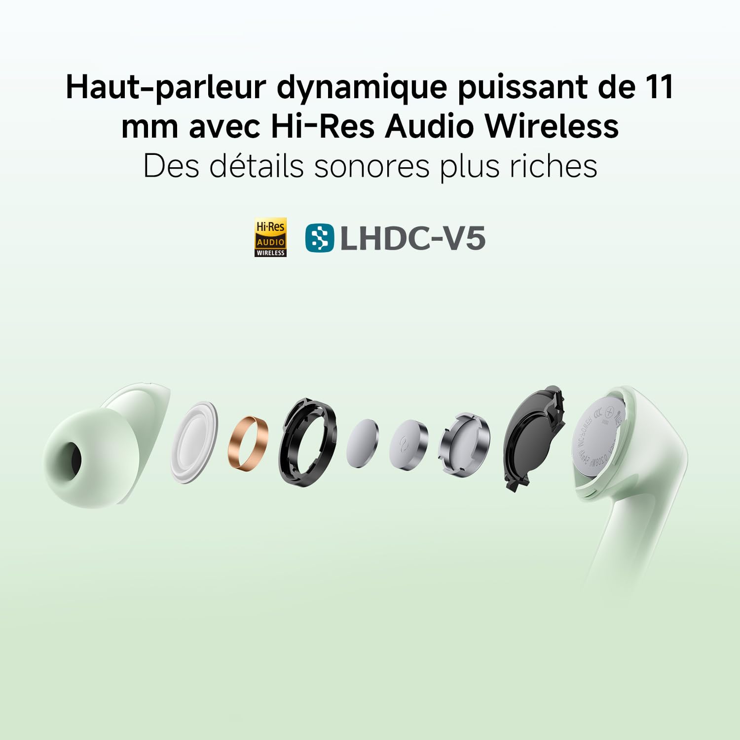 XIAOMI Redmi Buds 8 Écouteurs Bluetooth True Wireless, 50dB d'annulation Active du Bruit, 3 Micros IA, Haut-Parleur Dynamique de 11 mm, Audio Hi-Res, Autonomie jusqu'à 11h+44h, IP54, Noir