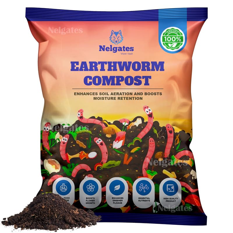 Premium Earthworm Compost for Plants – Natural Indoor & Outdoor Fertilizer for Healthy Soil and Robust Plant Growth 5kg-picture-10