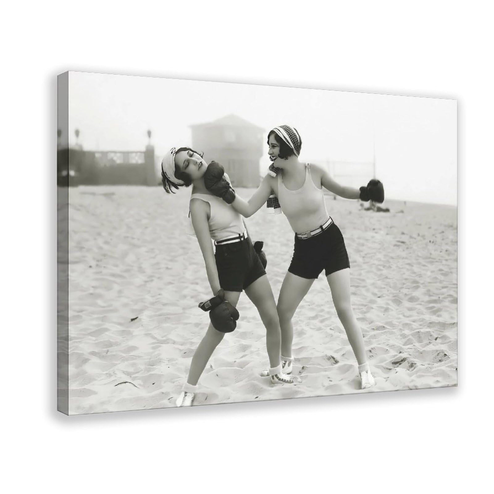 Foto vintage da spiaggia, decorazione da parete retrò, poster su tela, decorazione per camera da letto, ufficio, stanza, regalo, 61 cm L x 91,4 cm W