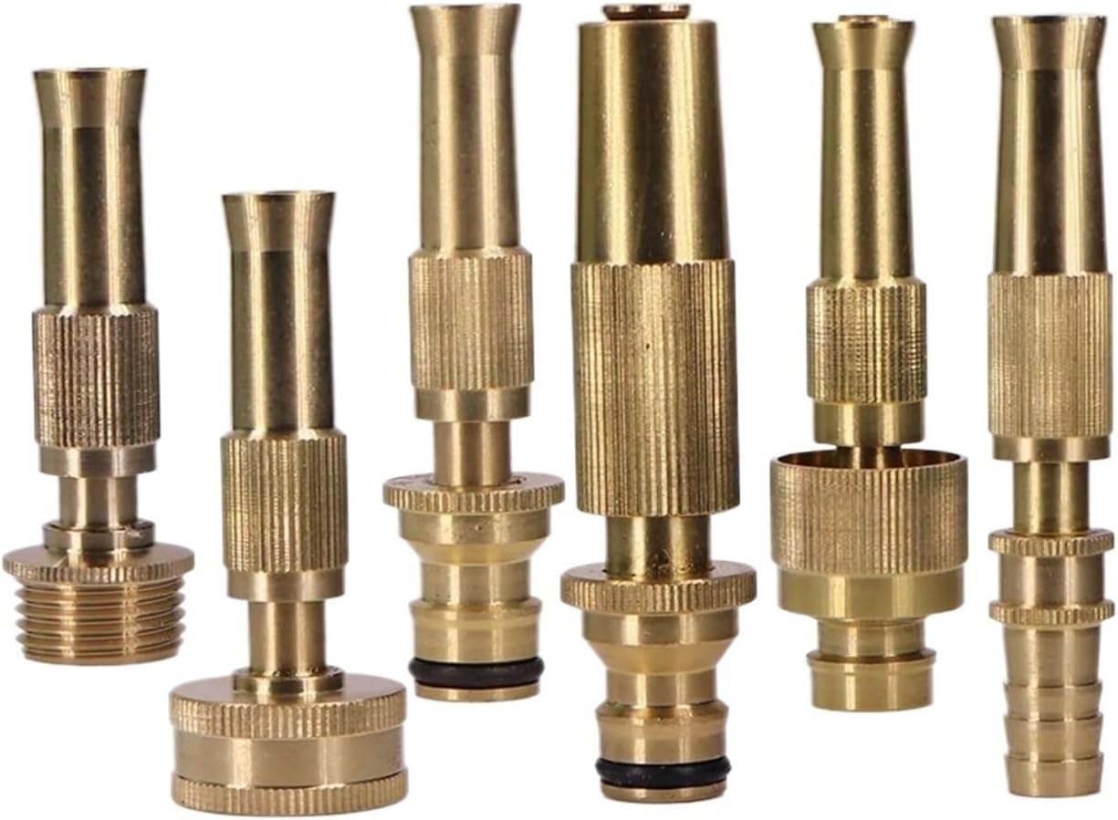 Adjustable Brass Nozzle Quick Connect High Pressure Water Gun Sprayer Sprinkler(E-2pcs)