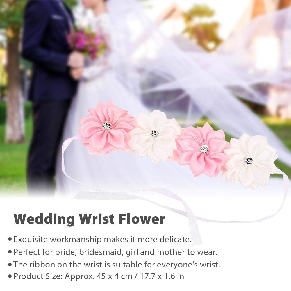 Bracelets Fleur Mariage - Lot De 6, Poignets Fleuris Pour Mariée Et Demoiselles D'honneur - 9