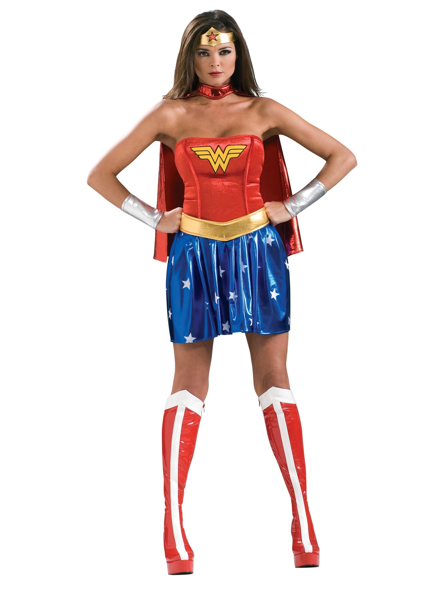Rubie's 17440NS000 WONDERWOMAN WONDER WOMAN DC Comics fantazyjna sukienka dla dorosłych, wielokolorowa, 18-20
