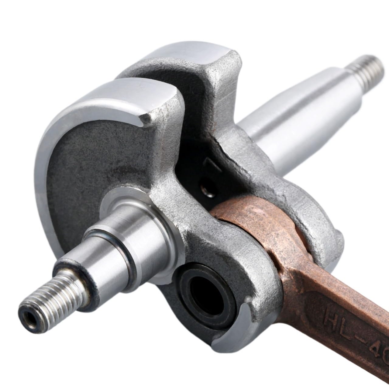 1 Pieza de cigüeñal de desbrozadora de Metal for Motor de desbrozadora 430 Recortadora 40-5 43CC 430 Piezas de Repuesto de Herramientas de jardín