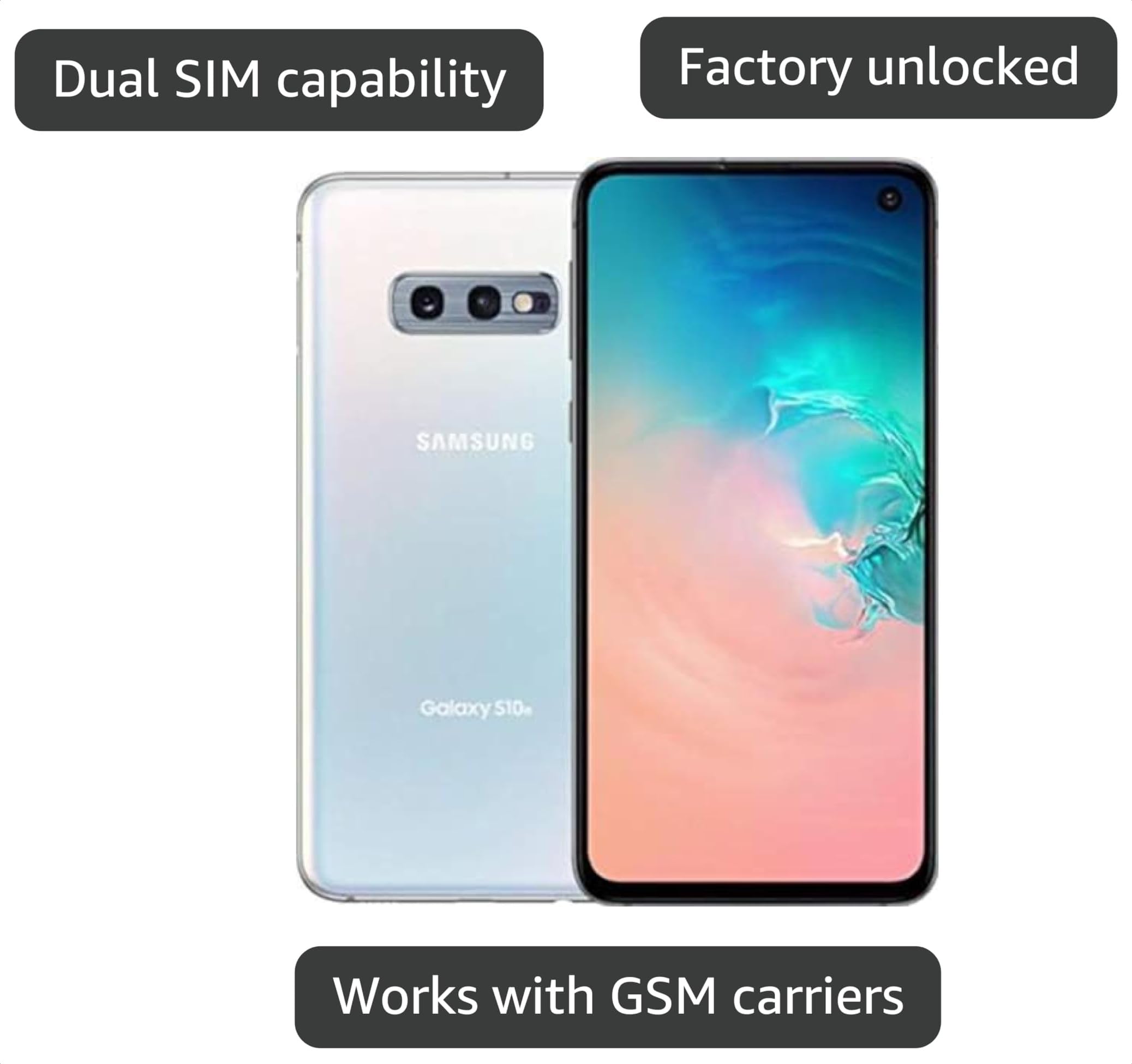 Amazon.com: Samsung Galaxy S10E G970U 128GB GSM Teléfono Android